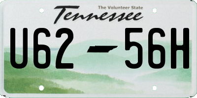 TN license plate U6256H