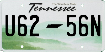 TN license plate U6256N