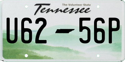 TN license plate U6256P