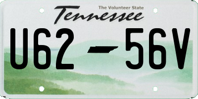 TN license plate U6256V