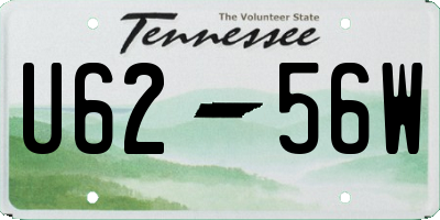 TN license plate U6256W