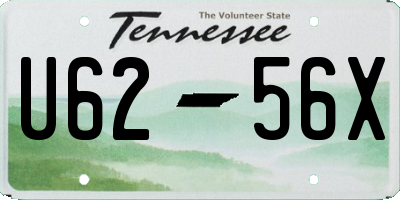 TN license plate U6256X