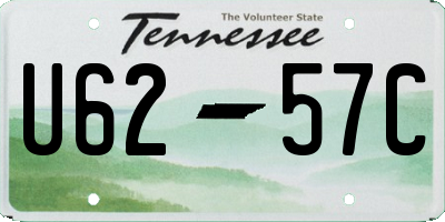 TN license plate U6257C
