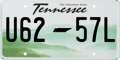 TN license plate U6257L