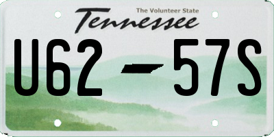 TN license plate U6257S