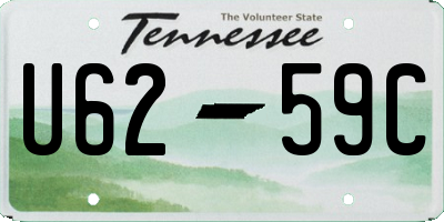 TN license plate U6259C