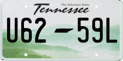 TN license plate U6259L