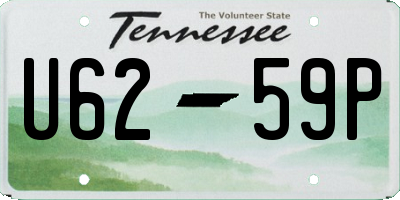 TN license plate U6259P