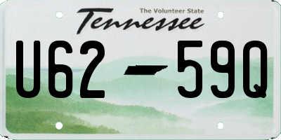 TN license plate U6259Q