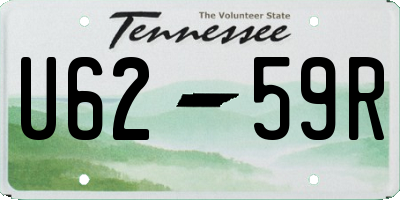 TN license plate U6259R