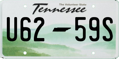 TN license plate U6259S
