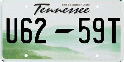 TN license plate U6259T