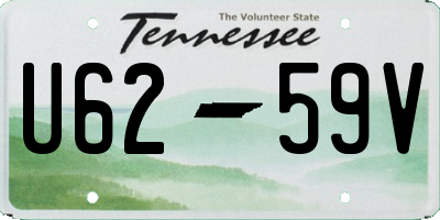 TN license plate U6259V