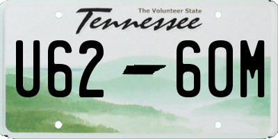 TN license plate U6260M