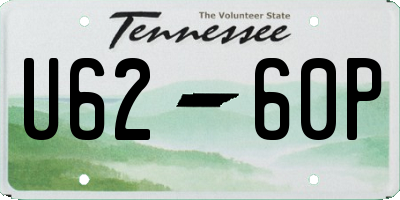 TN license plate U6260P