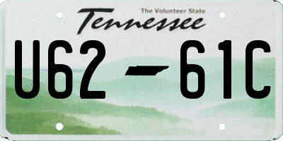 TN license plate U6261C