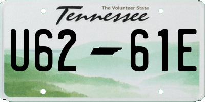 TN license plate U6261E