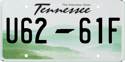 TN license plate U6261F