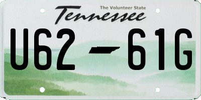 TN license plate U6261G