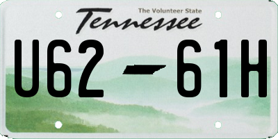 TN license plate U6261H