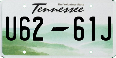 TN license plate U6261J