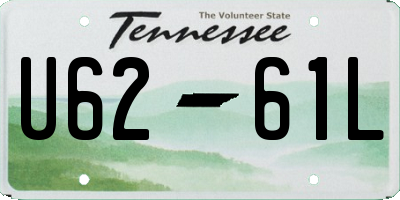 TN license plate U6261L