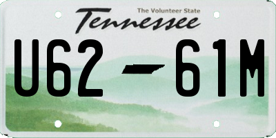 TN license plate U6261M