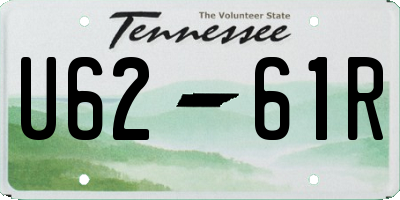 TN license plate U6261R