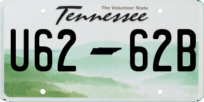TN license plate U6262B