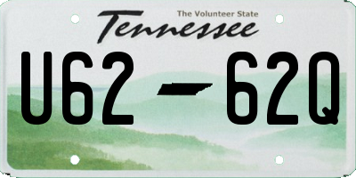 TN license plate U6262Q