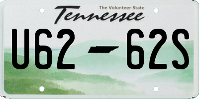TN license plate U6262S