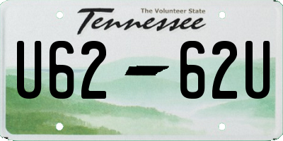TN license plate U6262U