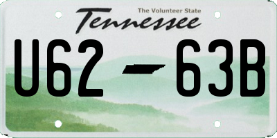 TN license plate U6263B