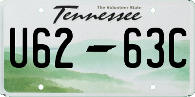 TN license plate U6263C