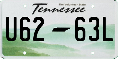 TN license plate U6263L