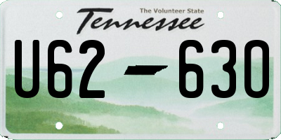 TN license plate U6263O