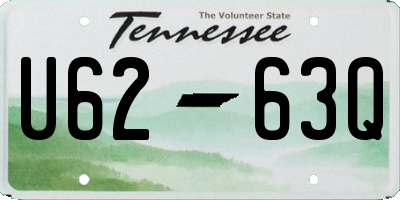 TN license plate U6263Q