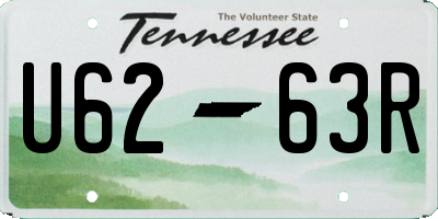 TN license plate U6263R