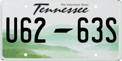 TN license plate U6263S