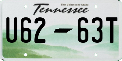 TN license plate U6263T