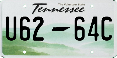 TN license plate U6264C