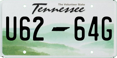 TN license plate U6264G