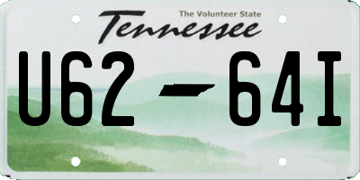 TN license plate U6264I