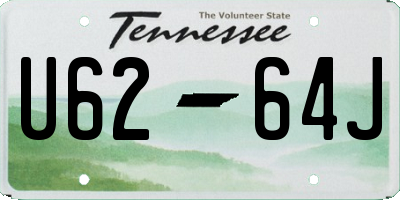 TN license plate U6264J