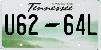 TN license plate U6264L