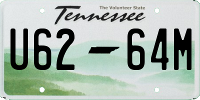 TN license plate U6264M