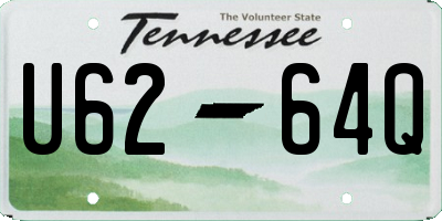 TN license plate U6264Q