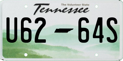 TN license plate U6264S