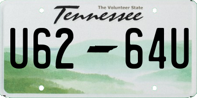 TN license plate U6264U