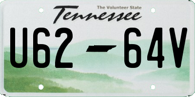 TN license plate U6264V